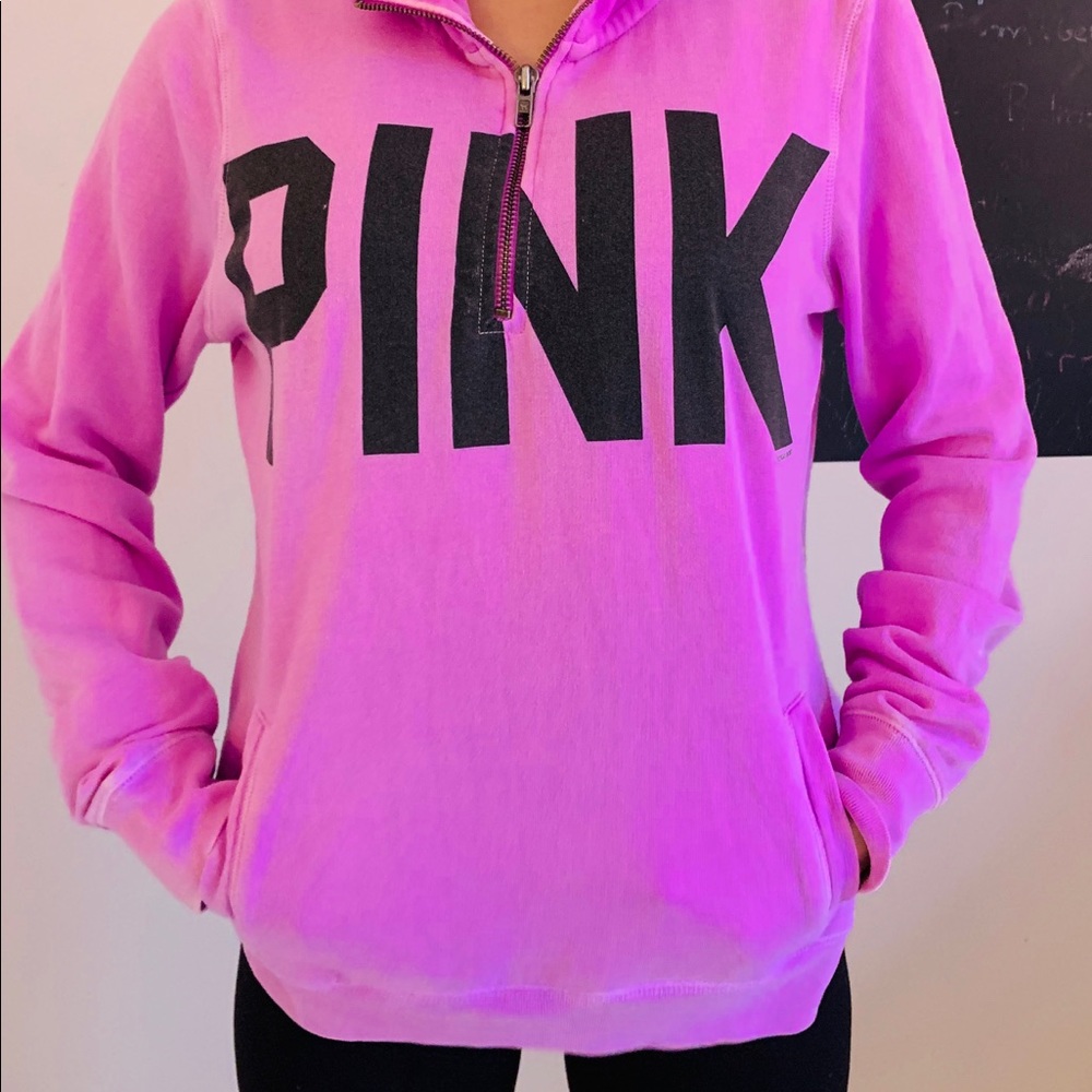 I have way to many PINK things. Purple quarter zip